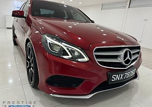 Mercedes Benz E200 Sedan Edition E R18 LED Sunroof 2016 Red